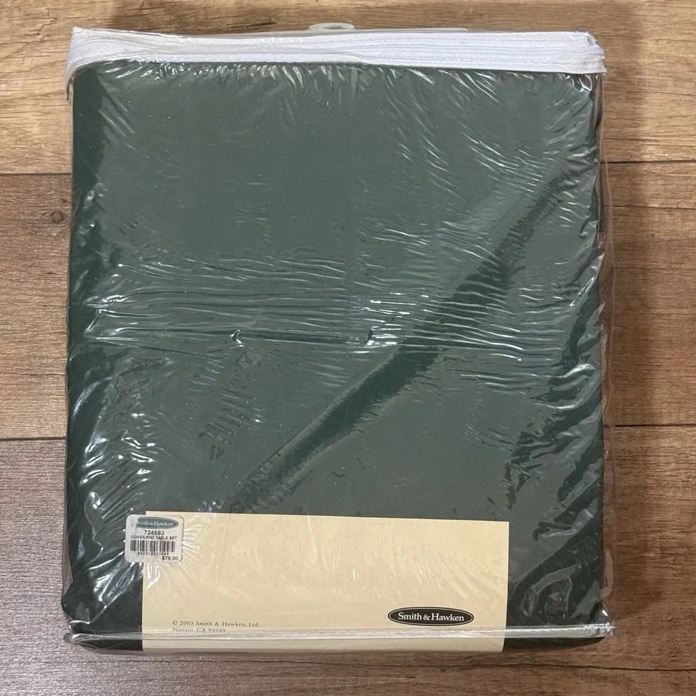 NEW Smith & Hawken Green Round Dining Set Cover 92